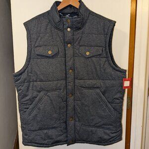 Mossimo Supply Co. Men’s Puffer Vest Size Medium Sleeveless Button Up Jacket